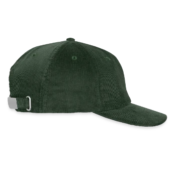 Embroidered Cord Cap - forest green - Right