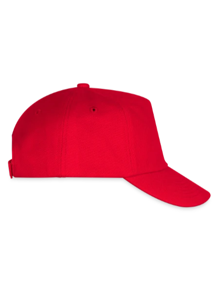 Kids’ Baseball Cap - red - Right