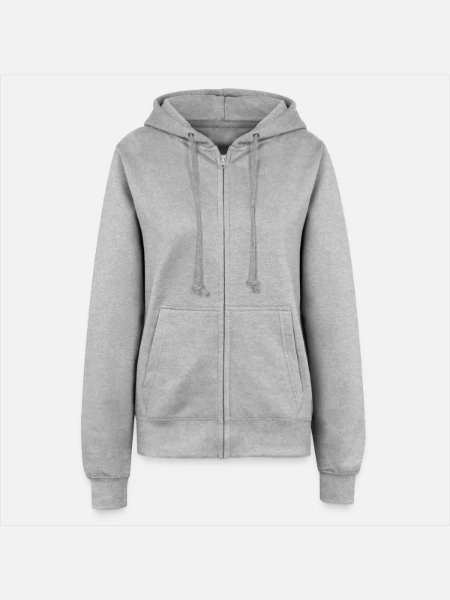 Women’s Hooded Jacket - heather grey - Front