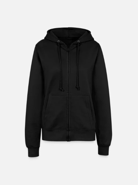 Women’s Hooded Jacket - black - Front