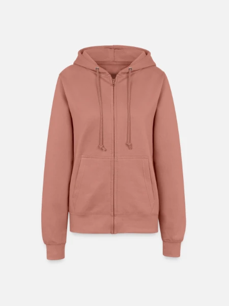 Women’s Hooded Jacket - dusky rose - Front