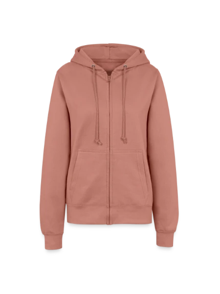 Women’s Hooded Jacket - dusky rose - Front