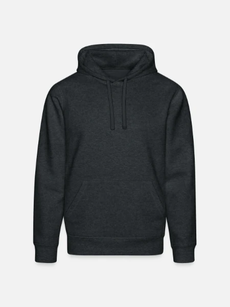 Stanley/Stella DRUMMER økologisk unisex-hoodie - mørkegrå meleret - Foran