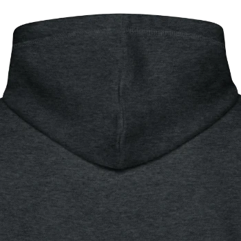 Stanley/Stella DRUMMER økologisk unisex-hoodie - mørkegrå meleret - Hætte foran
