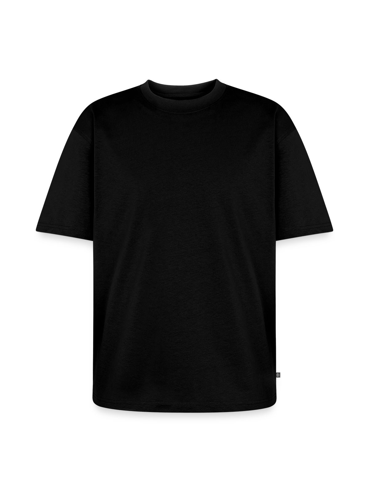 T-shirt Premium bio oversize Unisexe - noir - Devant