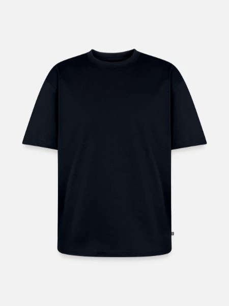Unisex Premium Oversized Organic T-Shirt - navy - Front