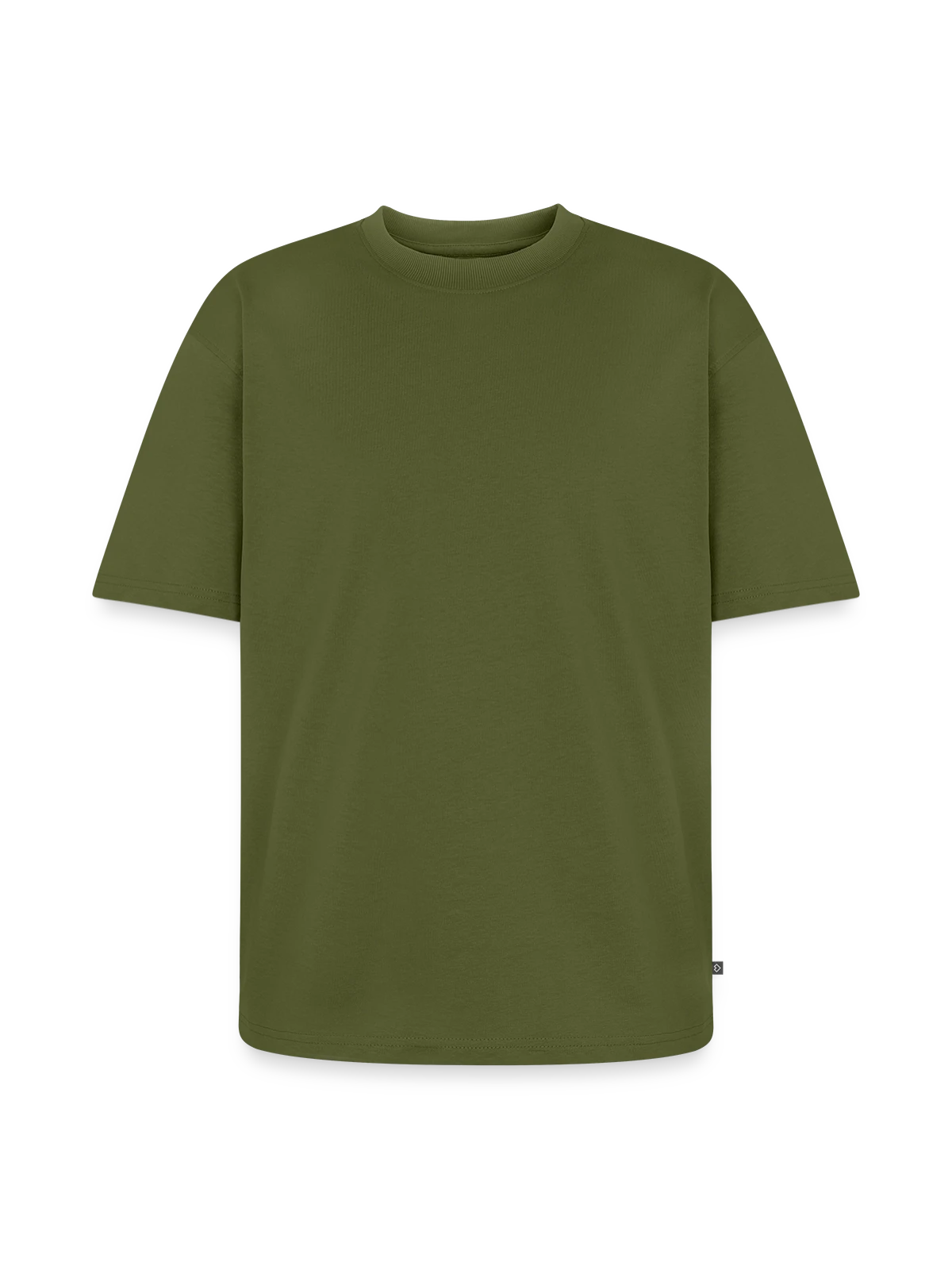 Unisex Premium Oversized Organic T-Shirt - khaki - Front