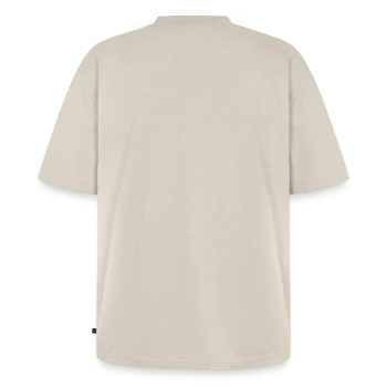 Unisex Premium Oversized Organic T-Shirt - beige - Back - Thijin (182cm)