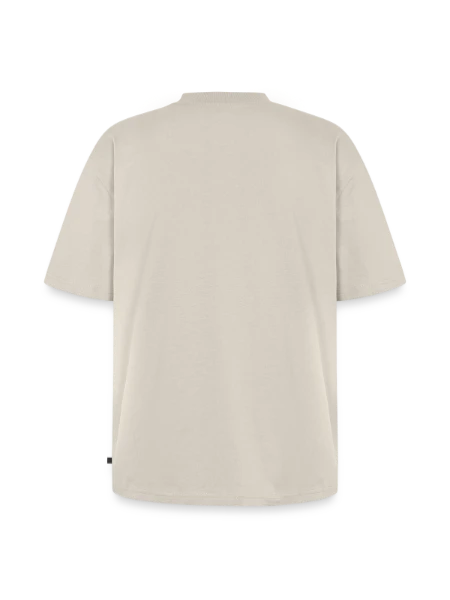 Unisex Premium Oversized Organic T-Shirt - beige - Back