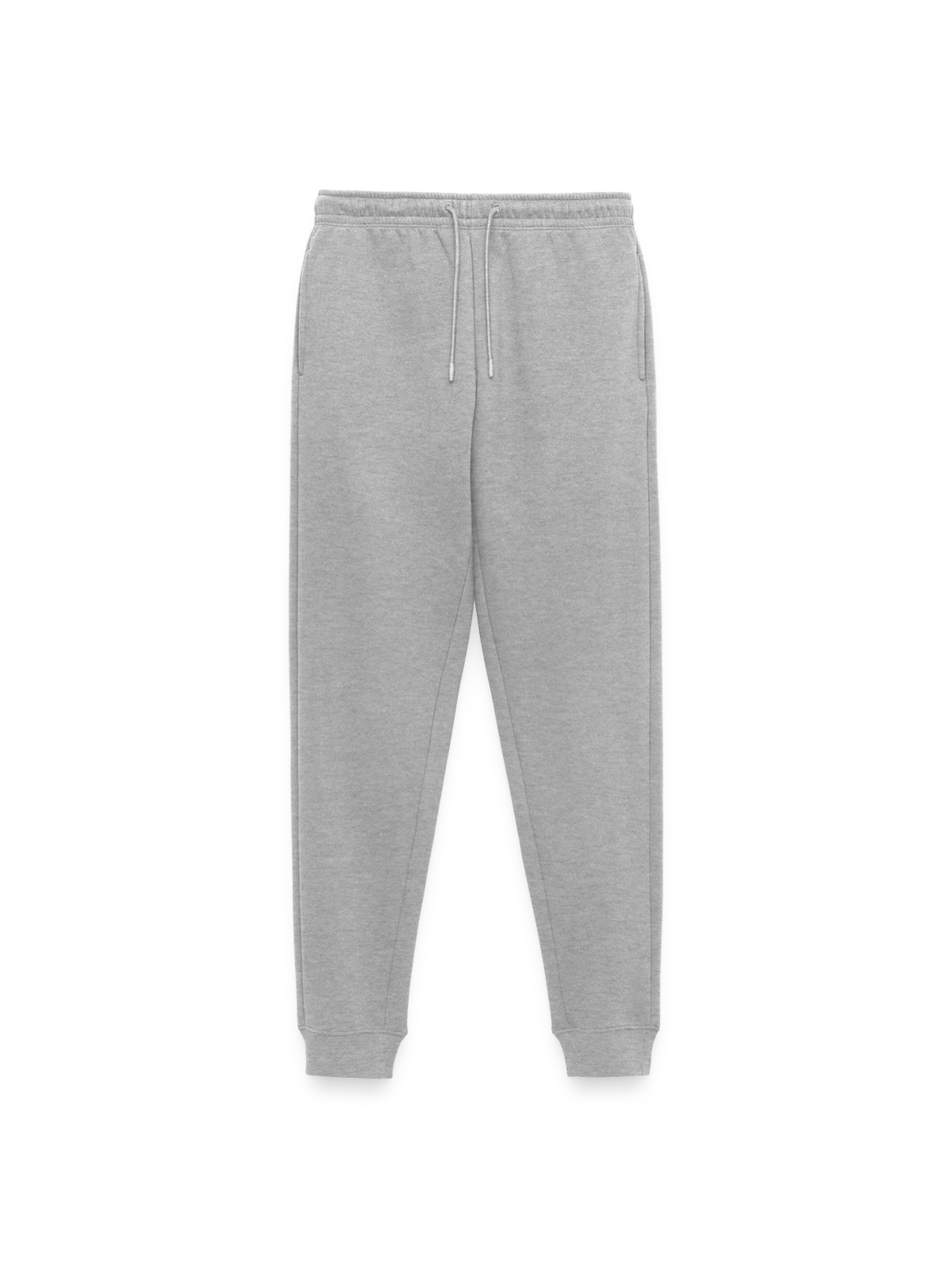 Men's Premium Organic Joggers - heather grey - Front