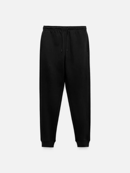 Men's Premium Organic Joggers - black - Front