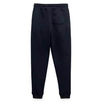 Men's Premium Organic Joggers - navy - Back - Thijin (182cm)