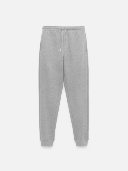 Pantalon de jogging Premium bio Femme - gris chiné - Devant