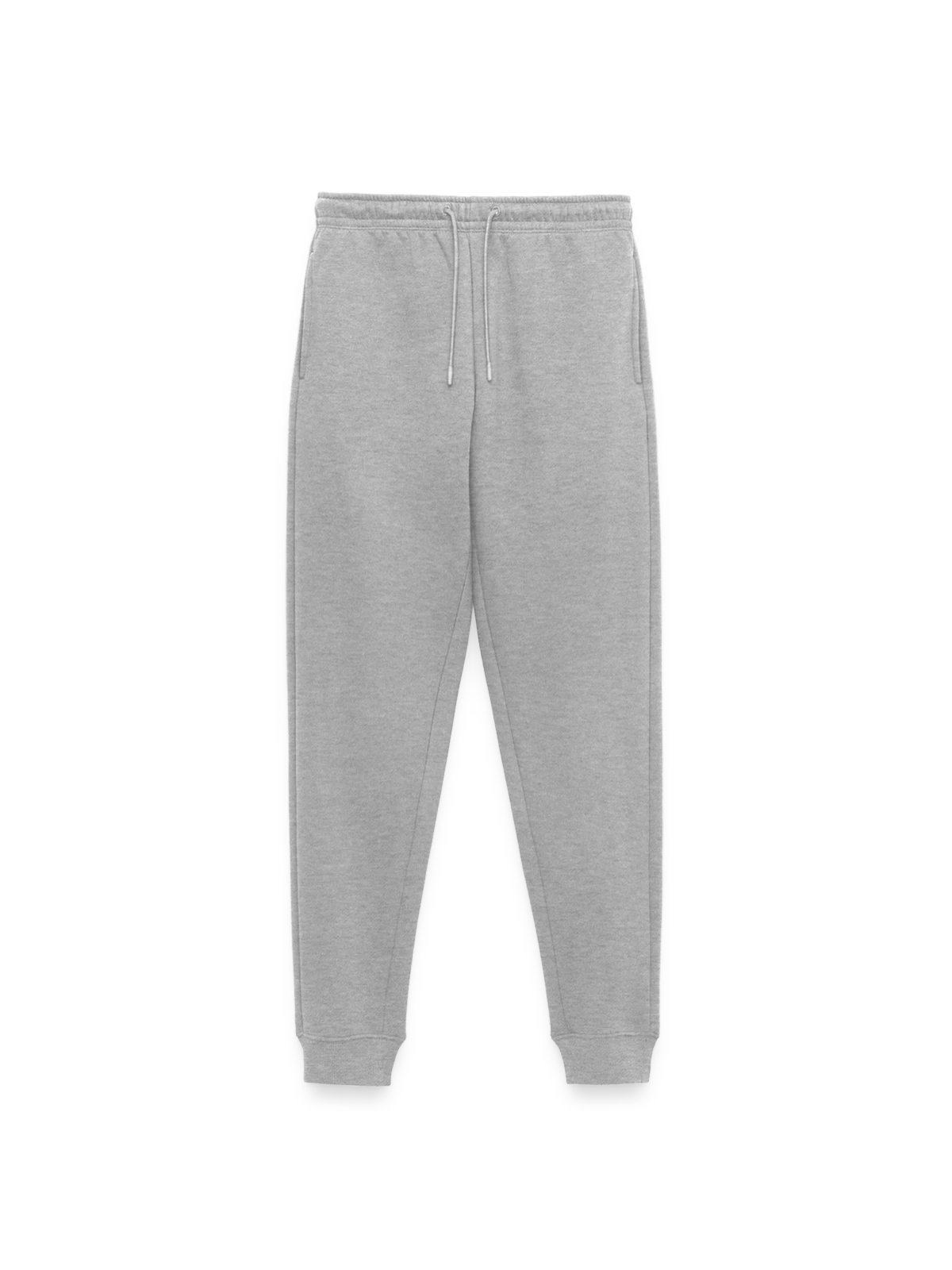 Women's Premium Organic Joggers - heather grey - Front