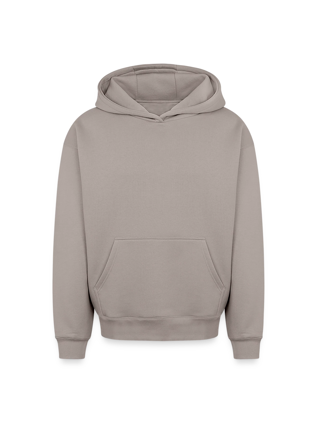 Oversized Heavyweight Unisex Hoodie - taupe - Front