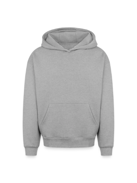 Oversized Heavyweight Unisex Hoodie - heather grey - Front