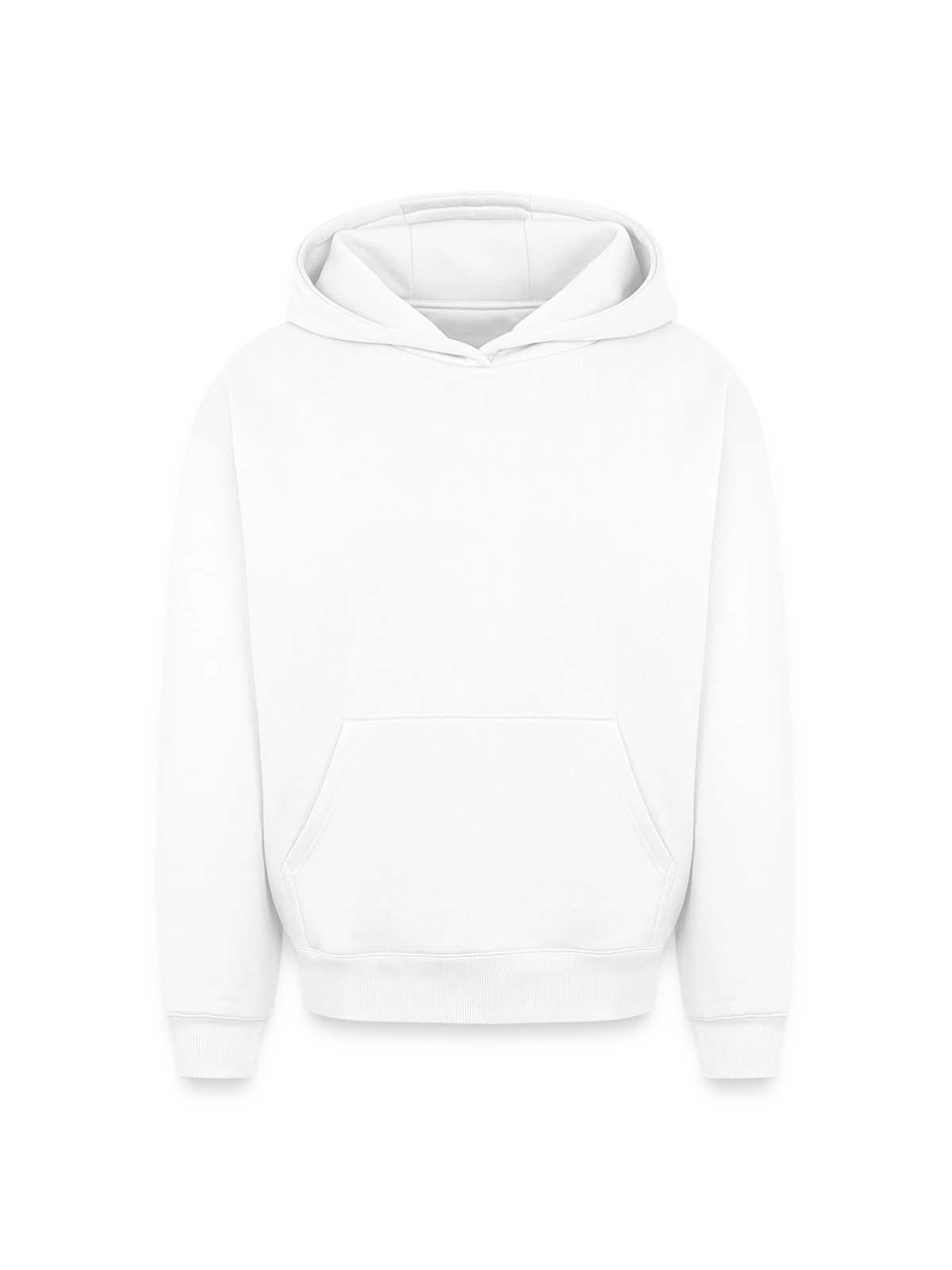 Oversized Heavyweight Unisex Hoodie - white - Front