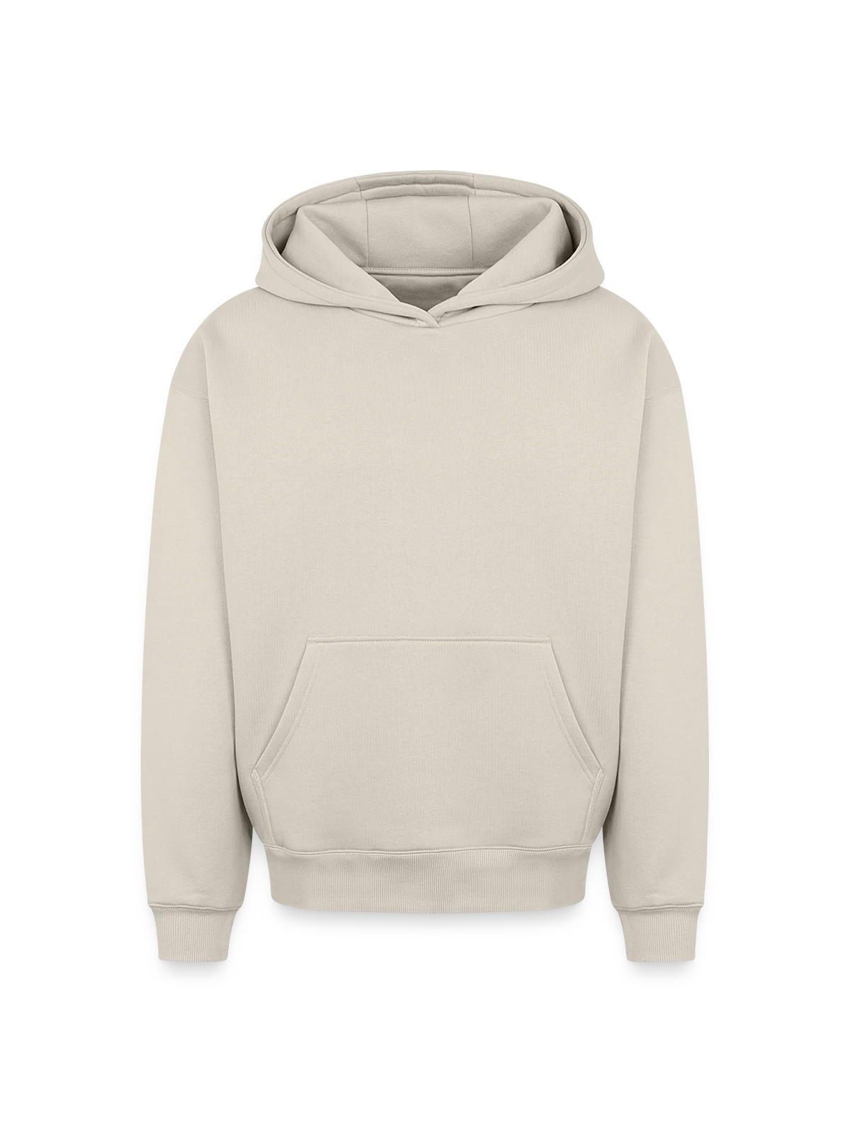 Oversized Heavyweight Unisex Hoodie - beige - Front