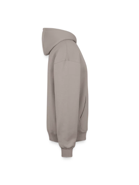 Oversized Heavyweight Unisex Hoodie - taupe - Right