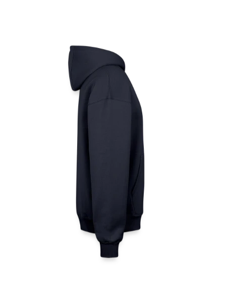 Oversized Heavyweight Unisex Hoodie - navy - Right