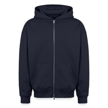 Hoodie unisex met rits oversized van zware kwaliteit