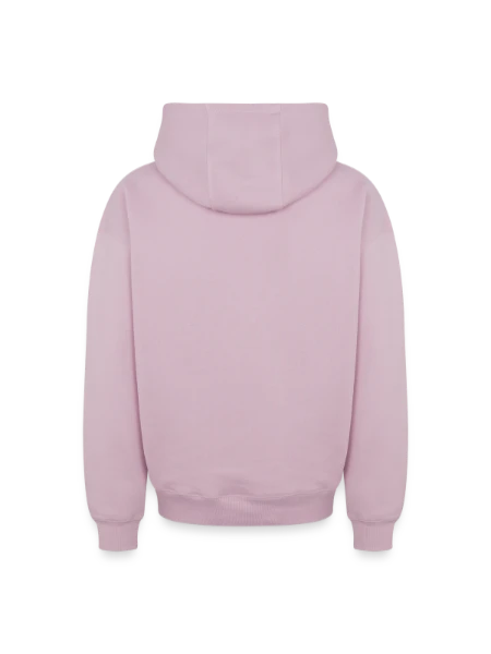 Sweat à capuche unisexe zippé oversize épais SPREAD - rose poudré - Dos