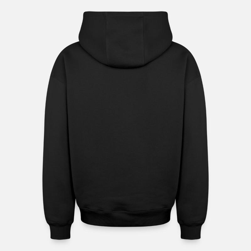 Hoodie unisex med dragkedja oversize kraftig