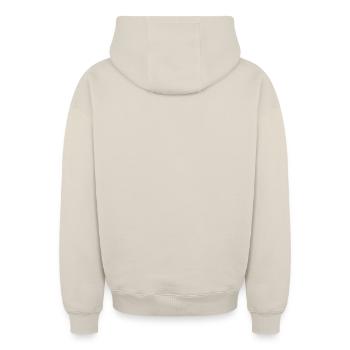 Hoodie unisex med dragkedja oversize kraftig