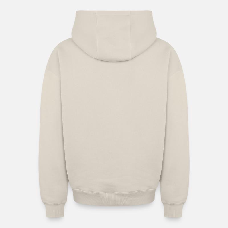 Hoodie unisex med dragkedja oversize kraftig