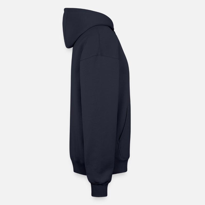 Unisex oversize hættetrøje med lynlås i kraftig kvalitet