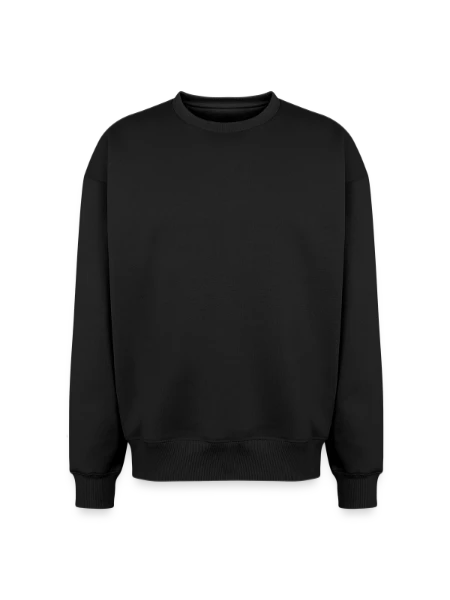 Oversized Heavyweight Unisex Sweatshirt - Schwarz - Vorne
