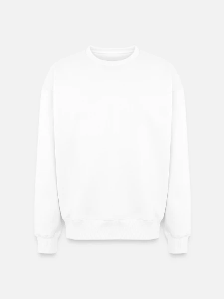 Oversized Heavyweight Unisex Sweatshirt - Weiß - Vorne
