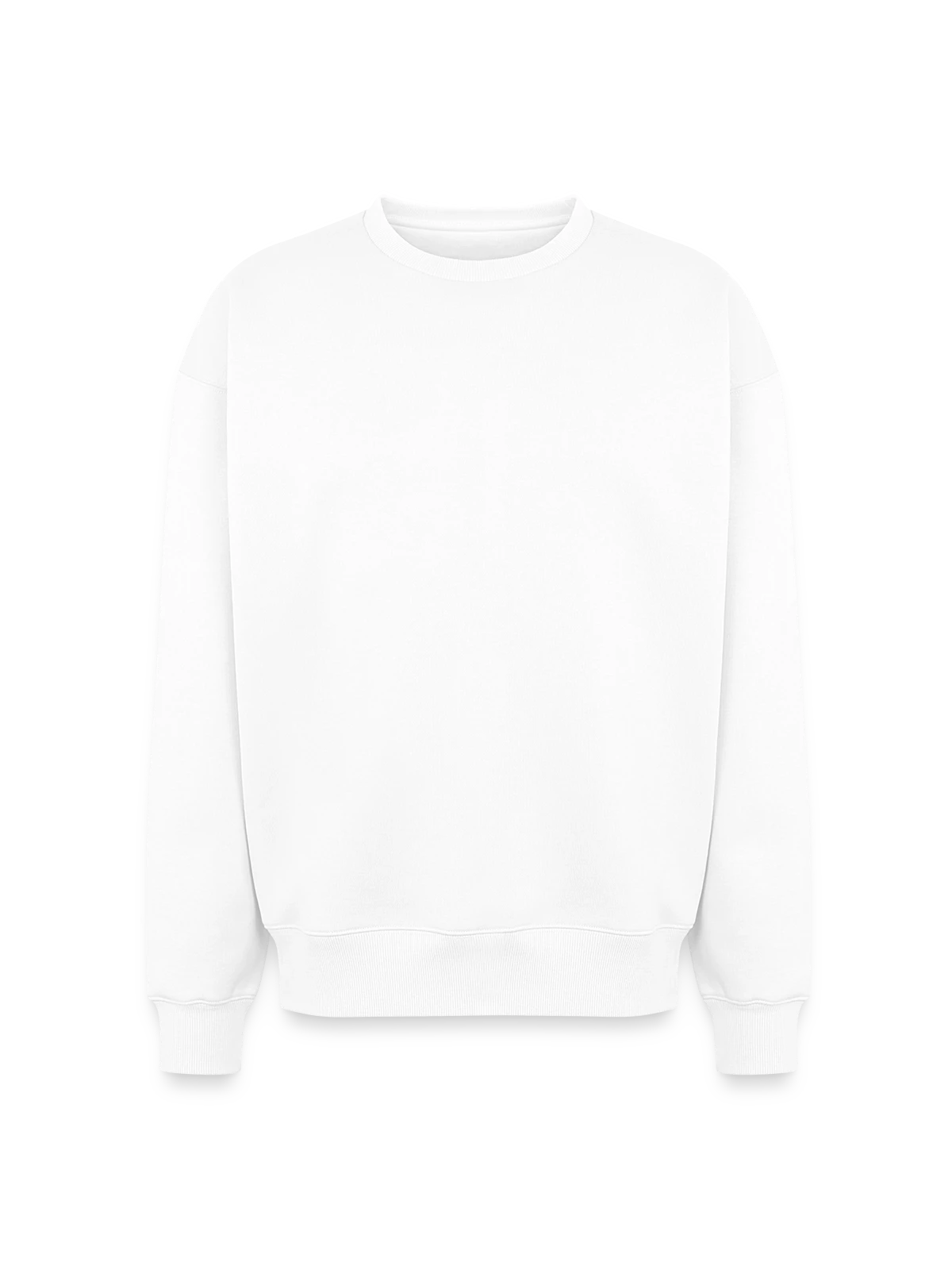 Oversized Heavyweight Unisex Sweatshirt - Weiß - Vorne