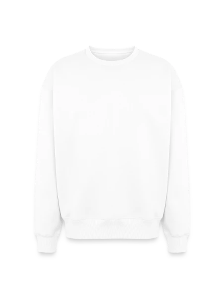 Oversized Heavyweight Unisex Sweatshirt - Weiß - Vorne