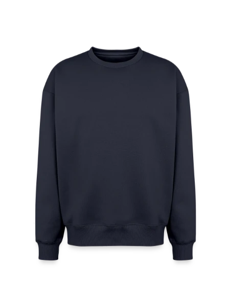 Oversized Heavyweight Unisex Sweatshirt - Navy - Vorne