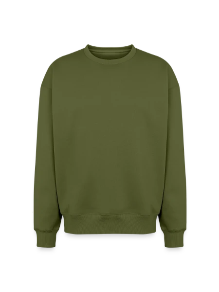 Sweat unisexe oversize épais SPREAD - kaki - Devant