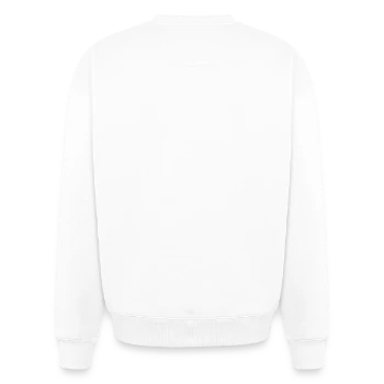 Oversized Heavyweight Unisex Sweatshirt - Weiß - Hinten - AI Model Male 178 light (178cm)