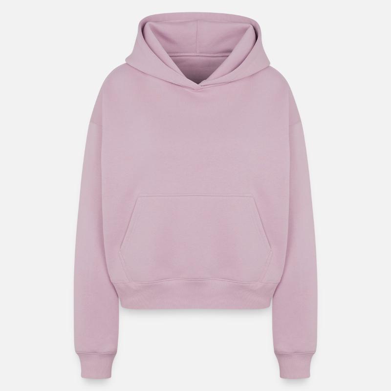 Hoodie dames cropped oversized van zware kwaliteit