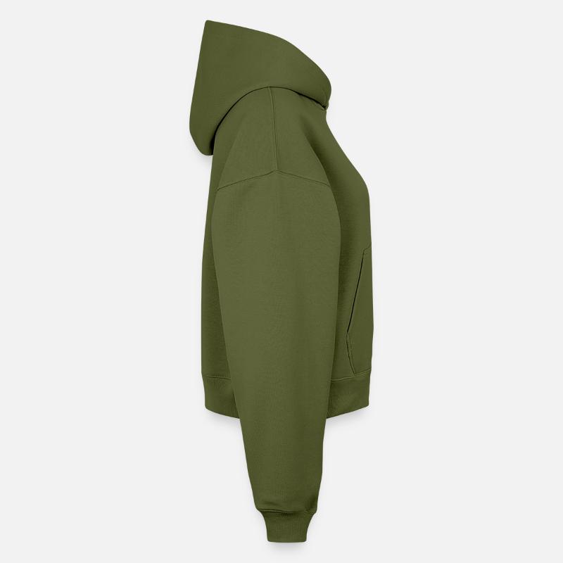 Cropped Oversized Heavyweight Frauen Hoodie