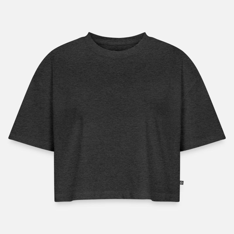 Vrouwen Premium oversized Bio cropped T-shirt