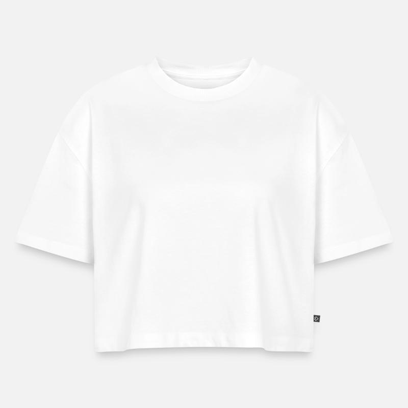 Vrouwen Premium oversized Bio cropped T-shirt