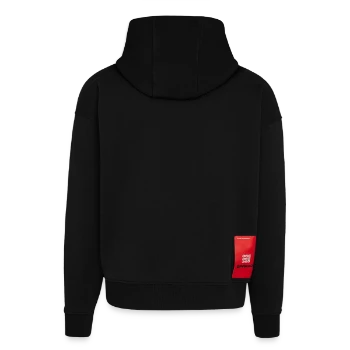 Hoodie- made by SPREAD  - SOLID BLACK - Back