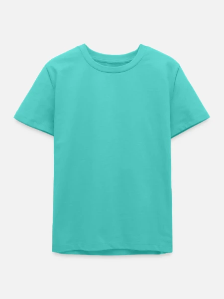 T-shirt ado bio Stanley/Stella - bleu piscine - Devant