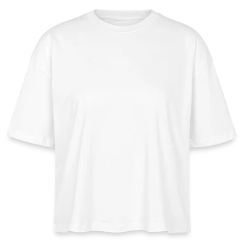 Ekologisk boxig T-shirt Nova dam från Stanley/Stella - vit - Fram - Anna (173cm)