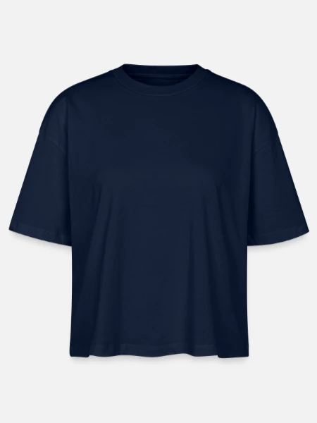 Stanley/Stella Nova Women’s Boxy Organic T-Shirt - navy - Front