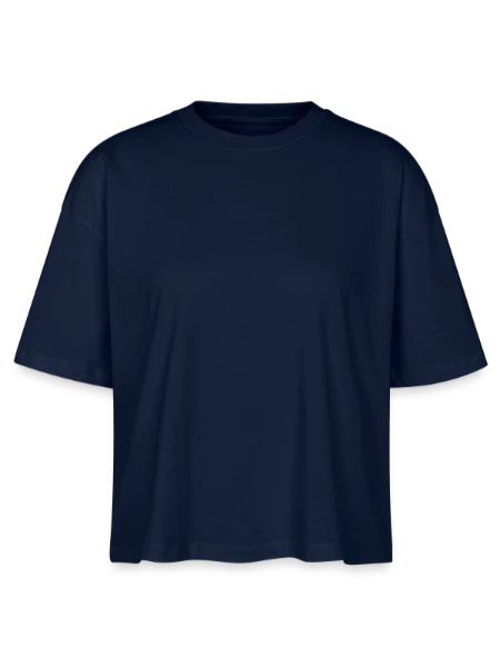Stanley/Stella Nova Women’s Boxy Organic T-Shirt - navy - Front