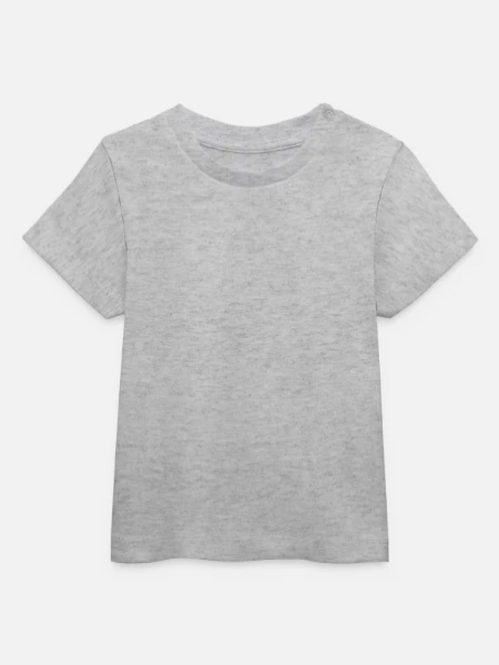 T-shirt bébé bio Stanley/Stella - gris chiné - Devant