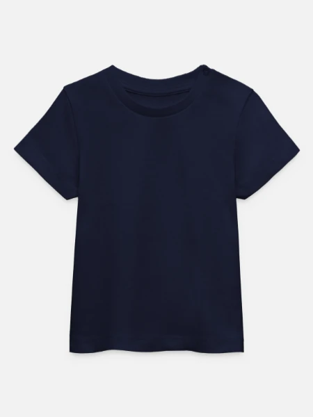 T-shirt bébé bio Stanley/Stella - marine - Devant