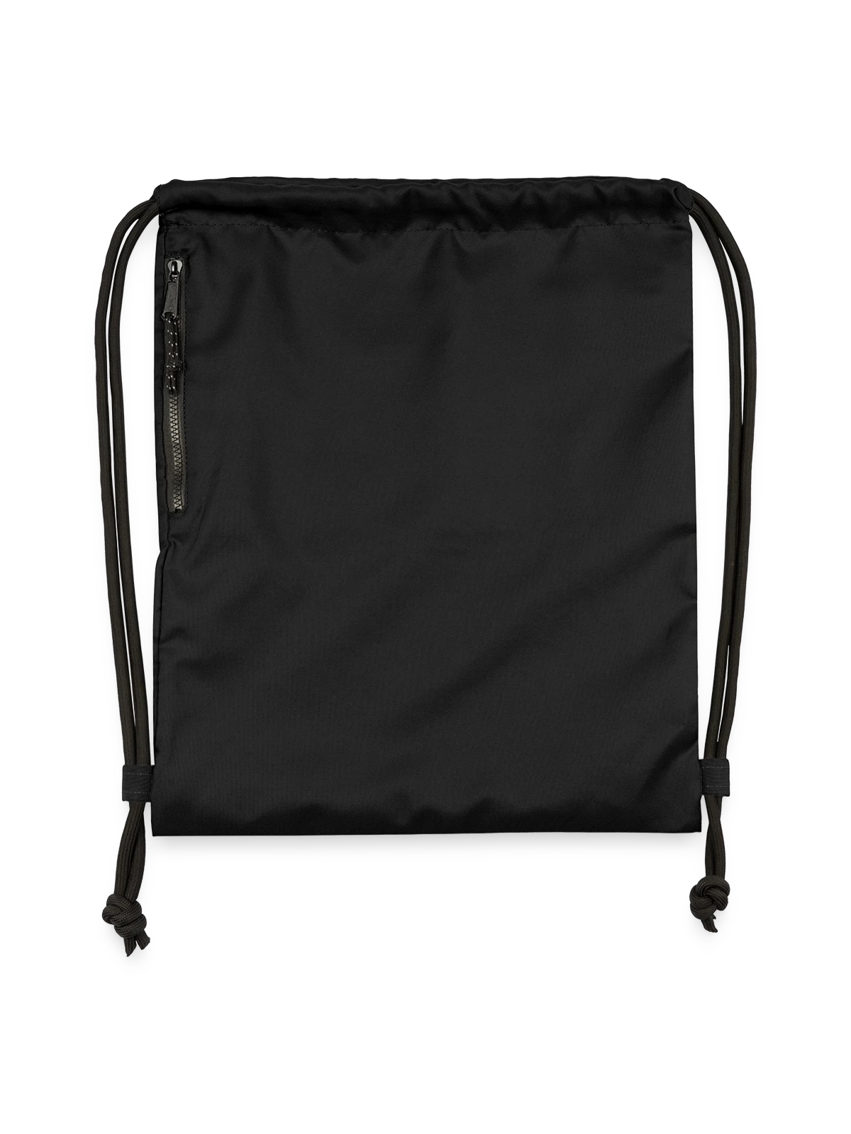 Gymsac made from recycled material - black - Front
