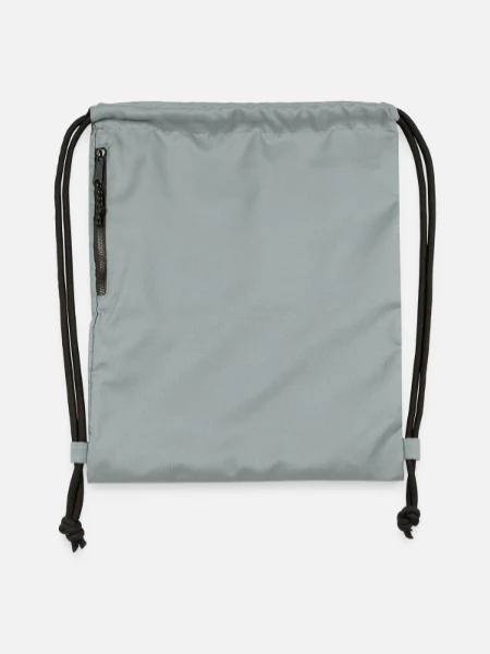 Gymsac made from recycled material - mineral charcoal grey - Front